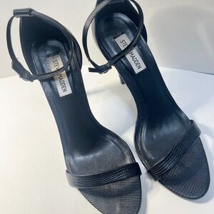 Steve Madden black Ankle Strap Heel